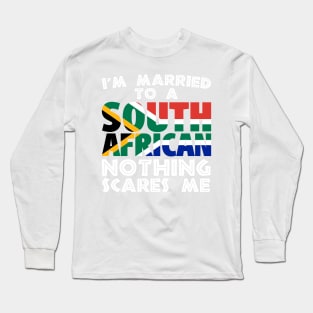 Married To A South African Funny Gift Long Sleeve T-Shirt